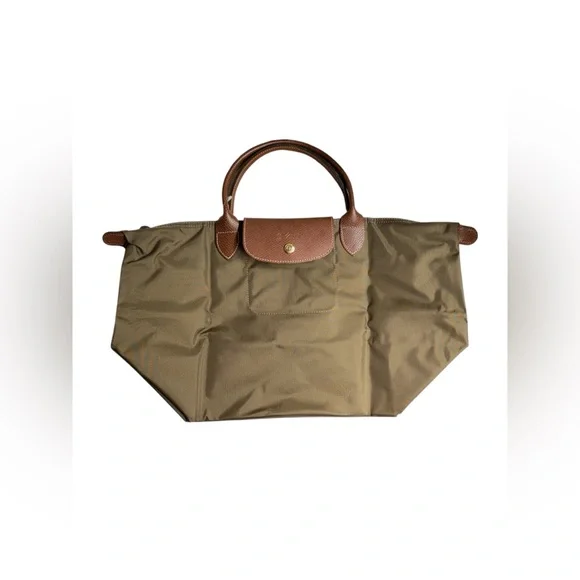 NWOT ⭐️ Longchamp ⭐️ Le Pliage Original Nylon Top Handle Bag – Khaki | Brand New - Picture 4 of 12